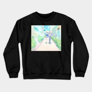 Furina and Neuvillette Stroll Around Town | Genshin Impact Crewneck Sweatshirt